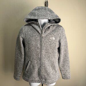 The North Face Women's gray full zip warm Jacket coat Medium M EUC